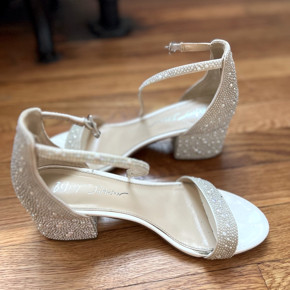 Betsy Johnson Mari Ivory Wedding Sandals